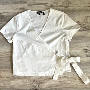 Theory Wrap Blouse